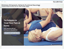 Tablet Screenshot of calldrsimmons.com